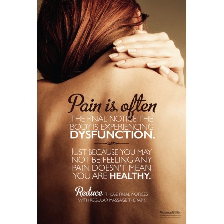 Pain is the Final Notice Poster